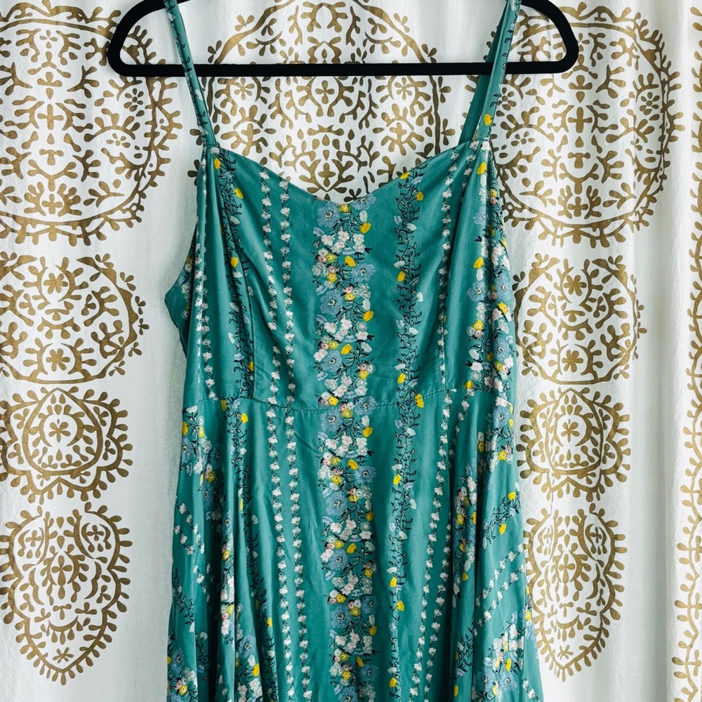 Old navy teal floral sundress.